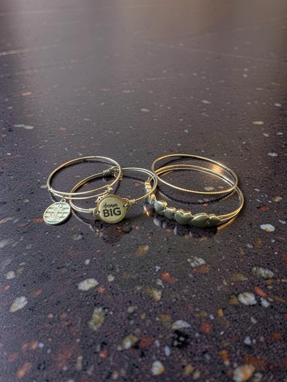Stackable Silver and Gold Tone Bracelets